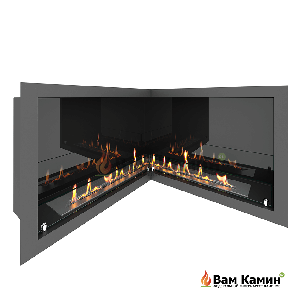 Угловой очаг под угловой топливный блок внутренний на заказ